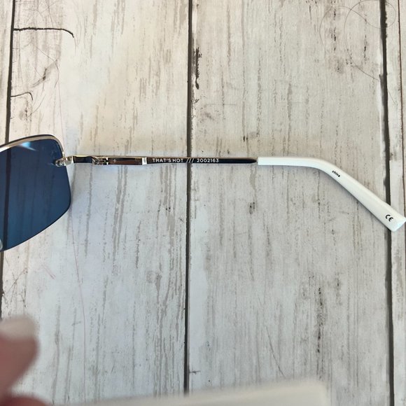 Le Specs That\'s Hot Rimless Square Glasses UV Protection NEW NWT main image 6
